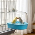 thumbnail image 7 of Qocolcyl Hanging Transparent Bird Bath Box,Detachable Cage Mounted Shower Tub for Parakeet Cockatiel Budgie Small Pet Bird Cleaning Bath Accessory, 7 of 7