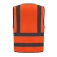 thumbnail image 2 of Chaleco de seguridad AYKRM naranja reflectante ANSI clase 2 Medium, 2 of 6