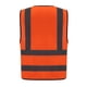 thumbnail image 2 of Chaleco de seguridad AYKRM naranja reflectante ANSI Clase 2 XL, 2 of 6