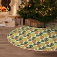 thumbnail image 5 of Sikiie Monstera Leaves Nativity Christmas Tree Skirt, Jesus Christian Winter Holiday Tree Mat Decoration(30-48IN), 5 of 6