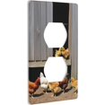 JUSIP A Brood Of Chickens Printed Duplex Receptacle Outlet Wall Plate,2