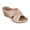 Dory Gold, variant on GC Shoes Womens Open Toe Memory Foam Wedge Sandals, Summer Platform Heels, Low Heeled Flower Crossband Slides, Dory/Silver/9