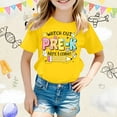 thumbnail image 1 of Hauts Tendance pour Filles T-Shirt à Manches Courtes Rentrée des Classes T-Shirt Décontracté Mignon Imprimé Dessin Animé Confortable Mode pour Tous les Jours, 1 of 4