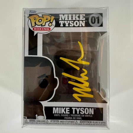 Autographed/Signed Mike Tyson Funko Pop Boxing #01 Figurine JSA COA