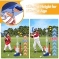 2 in 1 Tball Set for Kids, Toddler T Ball Set with Step on Pitching