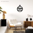 thumbnail image 2 of Happy Holidays Christmas Ornament Themed Laser Cut Solid Steel Decorative Home Accent Wall Sign Hanging, 2 of 6