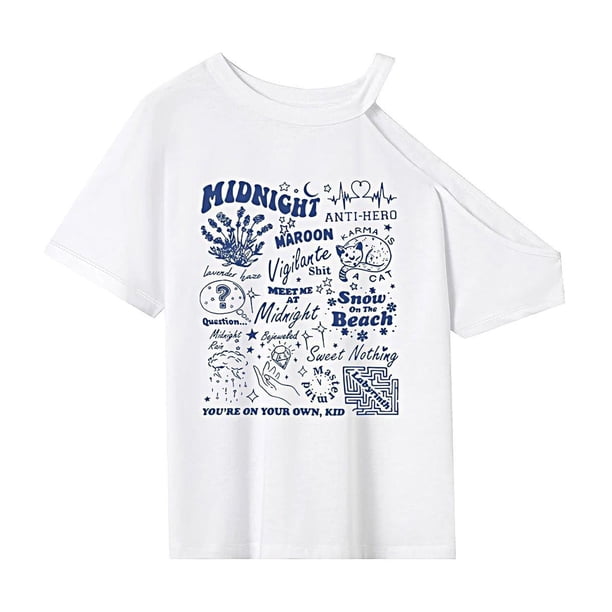 Camiseta para mujer, ropa informal transpirable de verano, camisa con cuello redondo para el trabajo en la calle L