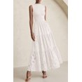 thumbnail image 3 of Vestido de verano PRETTYGARDEN 2025, camiseta sin mangas con ojales, maxi con bolsillos, 3 of 9