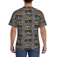 thumbnail image 3 of Bixox Men's Construction Machines Printed Short Sleeve Skinny Athletic T-Shirt, 3 of 6