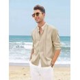 thumbnail image 4 of Camisas Casuales De Playa Con Guayabera Cubana Para Hombre, 4 of 8