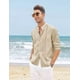 thumbnail image 4 of Camisas Casuales De Playa Con Guayabera Cubana Para Hombre, 4 of 8