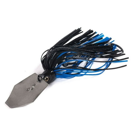 BTOER Fly Fishing Lures 10cm 11g Fishing Lure Chatter Bait Spinner Bait Blade Jig Dancer Buzzbait Wobbler Chatterbait For Bass Pike blue(1pcs)