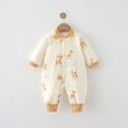 thumbnail image 2 of Mrzhqd Baby Toddler Bodysuits Clothes Autumn And Winter Boys And Girls Jumpsuit Romper Crawling Pajamas For 6-9 Months, 2 of 3