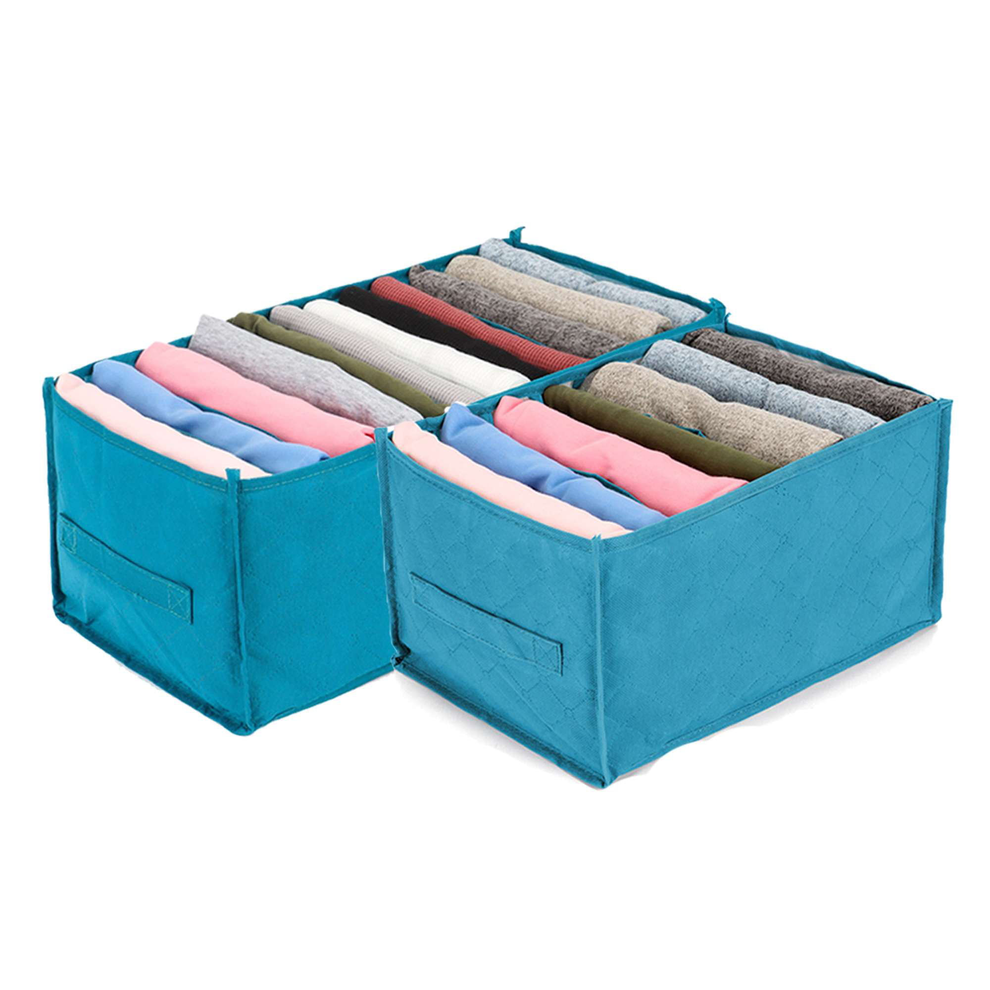 Cabinet Clothes Storage Box Visual Window Foldable Fabric Art Drawer Type  Jeans Finishing Box Daily Use - AliExpress