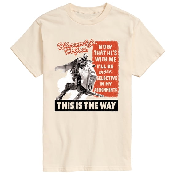 The Mandalorian And Grogu - Bounty Hunter Propaganda Poster - Men's Short Sleeve Graphic T-Shirt