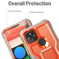 thumbnail image 3 of FITO For Google Pixel 5 Case, Phone Case with Screen Protector and Kickstand (Orange), 3 of 7