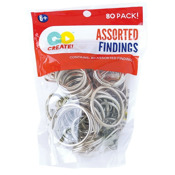 Asst. Silver Findings 80pc 3 Pack