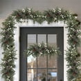 thumbnail image 5 of BinKFF Christmas Decoration Floral Greenery with Berries and Christmas Balls Red Pinecone 25.6 Inch Wreath Xmas Door Swag for Front Door Festival Decor Wall Arch Window, 5 of 9