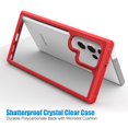 thumbnail image 4 of Casus Shockproof Bumper Hard Clear Back Cover Case for Samsung Galaxy S22 - Red, 4 of 7