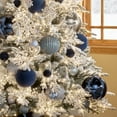 thumbnail image 2 of 2-Count Navy Jumbo Ball Christmas Ornaments, 7 in, by Holiday Time, 2 of 7
