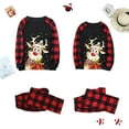 thumbnail image 3 of Conjuntos de pijamas familiares a juego, pijama navideño de manga larga y pantalones a cuadros de Papá Noel, ropa de dormir para vacaciones Xemadio WRMH-1544-9, 3 of 7