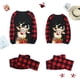 thumbnail image 4 of Conjuntos de pijamas familiares a juego, pijama navideño de manga larga y pantalones a cuadros de Papá Noel, ropa de dormir para vacaciones Fokelyi WRMH-1544-2, 4 of 7