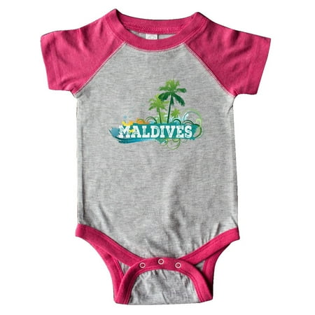 

Inktastic Maldives Vacation Gifts Gift Baby Boy or Baby Girl Bodysuit