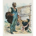 thumbnail image 3 of Udo Keppler 20x23 Black Modern Framed Museum Art Print Titled - A Puzzling Phenomenon (1898), 3 of 5