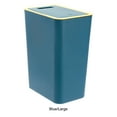 thumbnail image 3 of Unatoiry 1/2/3 Modern Trash Can - Press Open Lid Wide Application Easily Fit In Gap Neat Look Rectangular Trash Blue L 1 Pc, 3 of 6