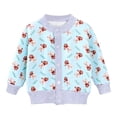 thumbnail image 2 of BULLPIANO Toddler Baby Winter Flannel Cardigan Sweater Coat Cute Printed Long Sleeved Tops for Kids Girls (1- 3 Years), 2 of 4