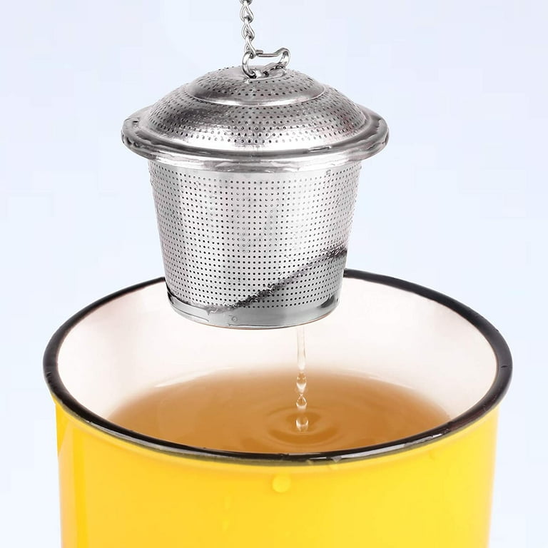 Siasky 2PCS Stainless Steel Mesh Tea Infuser, 2.1 Inch Tea Ball Tea  Strainer Tea Diffuser Tea Steeper for Filtering Tea