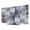 Blue, variant on Gray Geometric TV Dust Cover, Stretchable TV Screen Desktop Computer Protector Cover, Modern Abstract Art Block Television Dustproof Slipcover Indoor Outdoor Decor for 19–24 Inch Flat or Curved TVs
