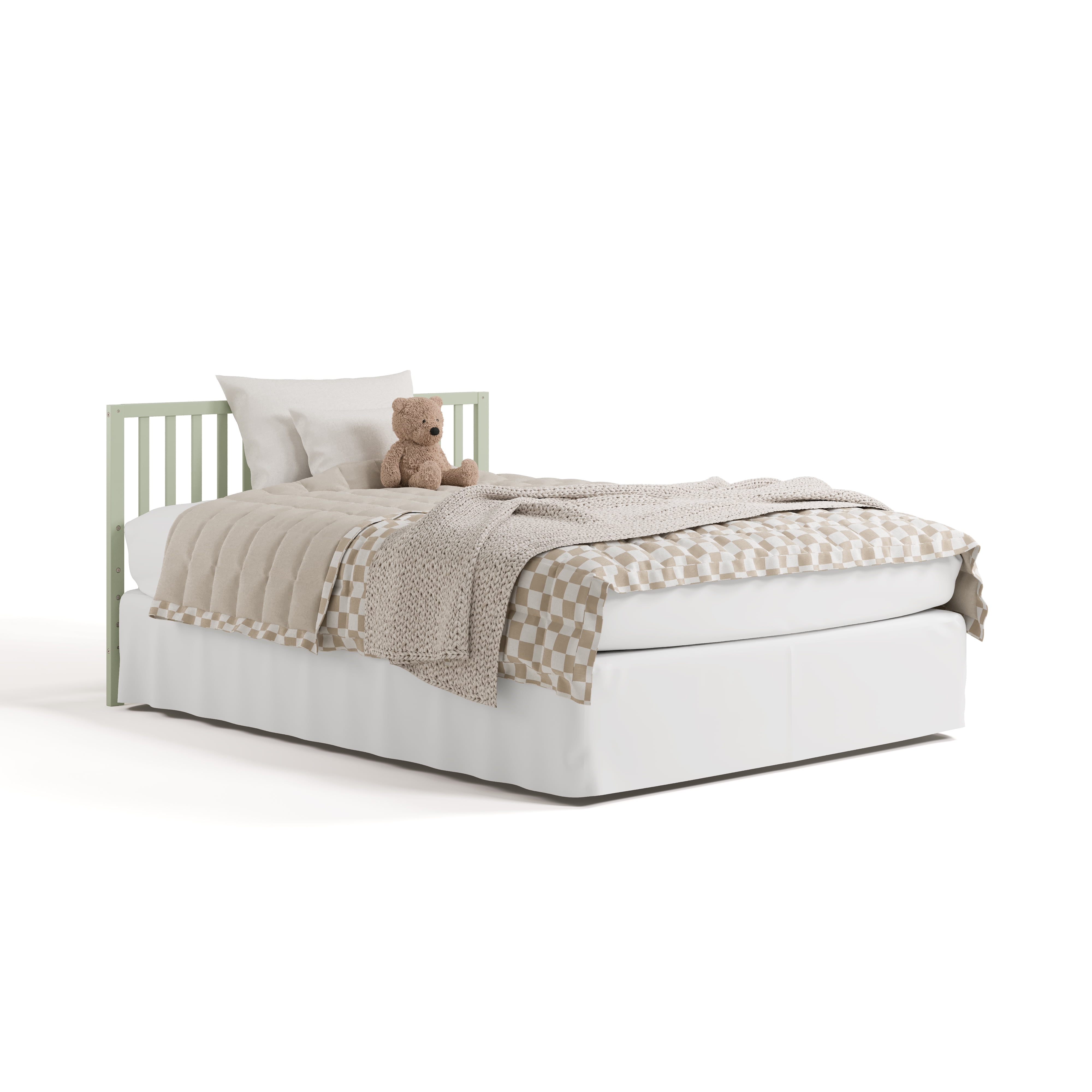 Storkcraft Morningside 5-in-1 Convertible Baby Crib, Sage