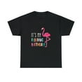 thumbnail image 2 of Funny it's My Birthday Pink Watercolor Flamingo  T-Shirt, 2 of 2