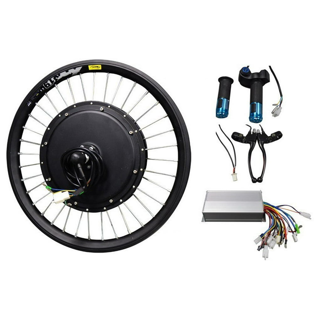INTBUYING 20" Front Wheel Ebike Conversion Kit Electric Bike Modified