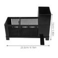 thumbnail image 2 of OFFIGAM Black Compact Kitchen Sink Drain Rack for Efficient Multi-Purpose Storage, Drying, and Kitchen Organization, 2 of 8