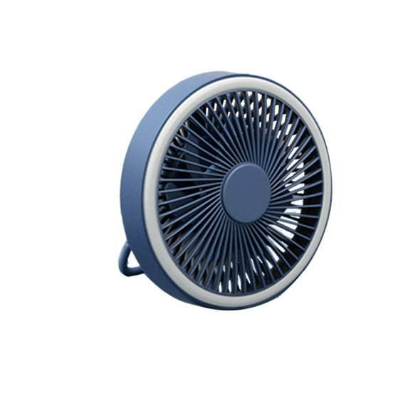 Toystoory Ventilador portátil PP con de 360 grados, luz LED nocturna colgante, Motor sin escobillas, ventiladores de refrigeración Electrodomésticos Azul Toystoory HA063717-03B