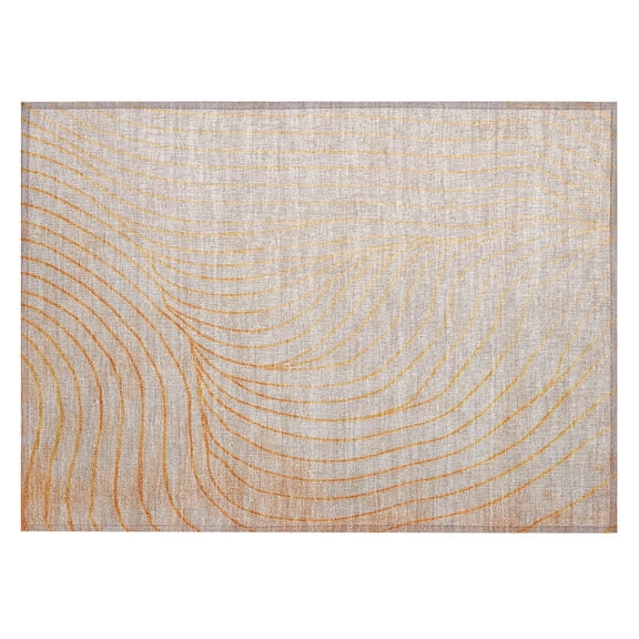 Dalyn Rugs Machine Washable Indoor/Outdoor Chantille ACN2107 Orange 1'8" x 2'6" Rug