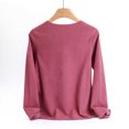 thumbnail image 6 of Women's Plus Size thermal Underwear Top Fleece Lined V Neck Long Sleeve Warm Base Layer Shirt Soft Comfy Cold Weather Top for Loungewear Daily Wear Hot Pink, 6 of 9