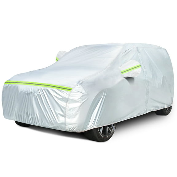 Car Cover Fit for SUVs 193"-208" Car Cover Waterproof All Weather Car Covers for Automobiles UV Protection Car Covers Snow Resistant Outdoor Full Exterior Covers