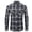 Style3, variant on Men's Long Sleeve Shirt Plaid Printed Fall Fitted Button Down Shirt Button Up Button Pocket Soft Winter Tops Style4 Large