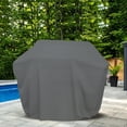 thumbnail image 4 of COVERS&ALL BBQ Grill Cover with Elastic, 160 GSM Duro Pro Breathable Non-Woven Fabric, Waterproof UV Resistant, Ideal for Indoors and Outdoors (70" W x 26" D x 48" H, Gray), 4 of 9