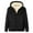 Black Jackets for Men, variant on DODADAWANJ Fleece Jacket for Men Full Zip Big and Tall Thermal Jackets with Zipper Pocket Winter Athletic Hoodie Outdoor Casual Camping Coats L
