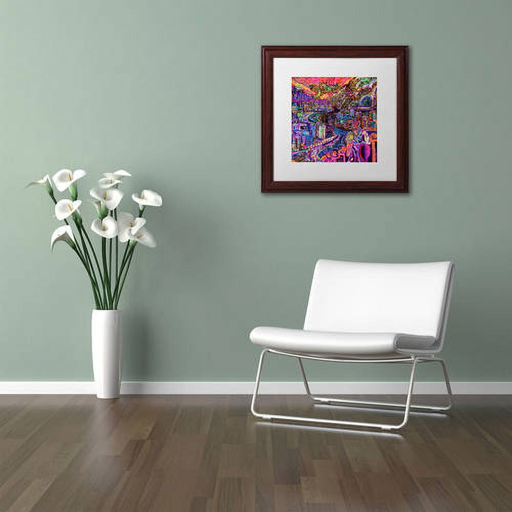 Trademark Fine Art "Hobo" Canvas Art by Josh Byer, White Matte, Wood Frame
