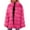 Hot Pink, variant on Lindreshi Winter Coats for Women 2023 Trendy Womens Ladies Warm Faux Furry Long Coat Jacket Winter Solid V-Neck Outerwear