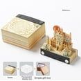 thumbnail image 2 of GHSDFBB 3D Memo Pad Autumn in Prague Notepad Non-Sticky Notes Paper Carving Convenience Stickers Art Craft Gift for Christmas Housewarming Desktop Decoration (Without Calendar & Light), 2 of 4