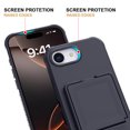 thumbnail image 3 of Decase Compatible with Apple iPhone 16E Case with Card Holder & Mirror, Military Grade Protection Hard Wallet Phone Case with Kickstand Cover fits for iPhone 16E,Shockproof Protection Cover,Black, 3 of 6