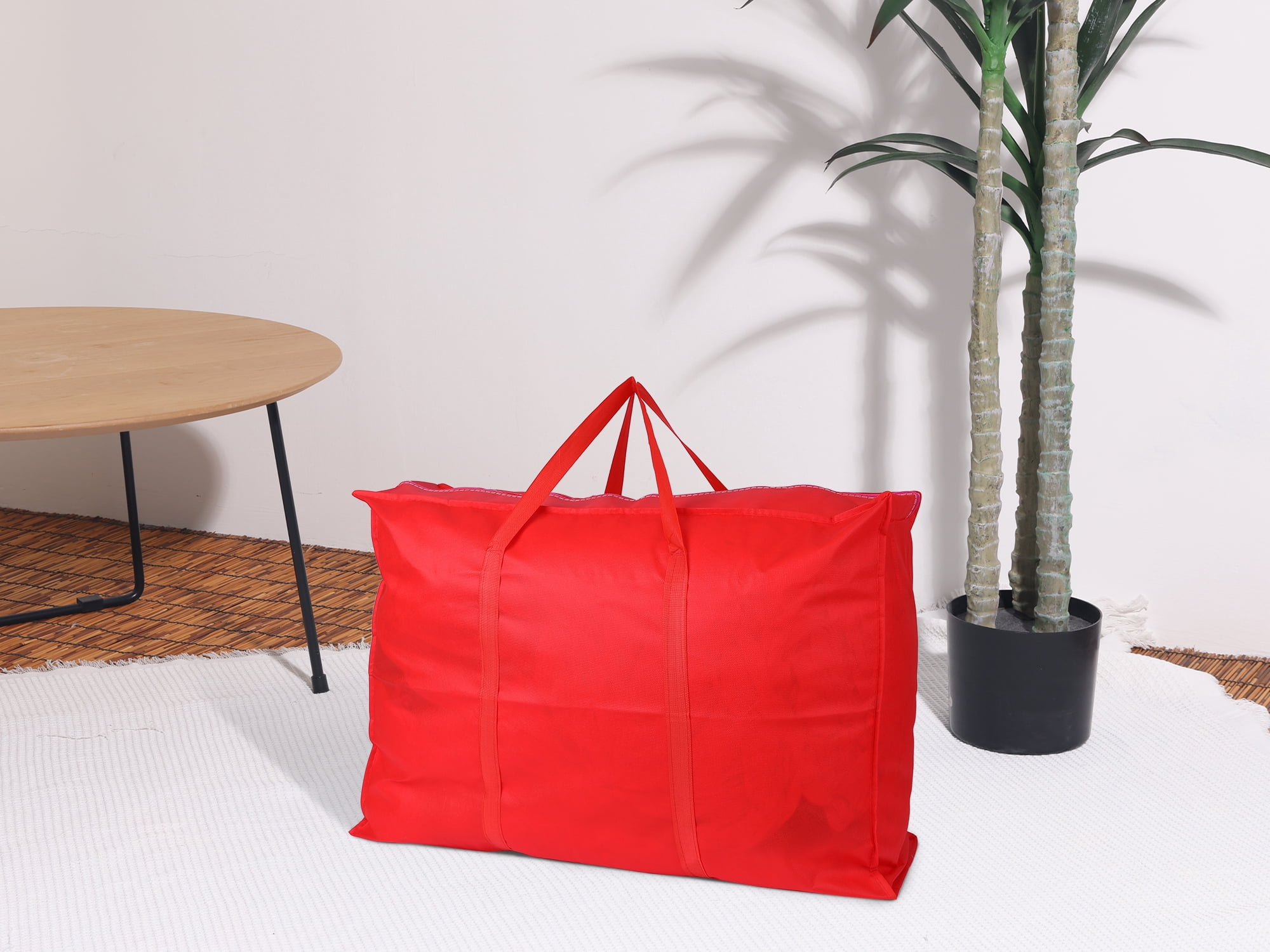 Unique Bargains 1 Pack Clothes Storage Foldable Storage Bags Red 31*22*10in