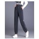 thumbnail image 1 of Pantalones gruesos de terciopelo de chenilla para mujer, pantalones harén casuales de piernas cálidas para otoño e invierno para mujer, 1 of 3