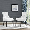 thumbnail image 2 of Modern Contemporary Urban Design Kitchen Room Dining Side Chair ( Set of Two), White, Faux Leather, 2 of 5